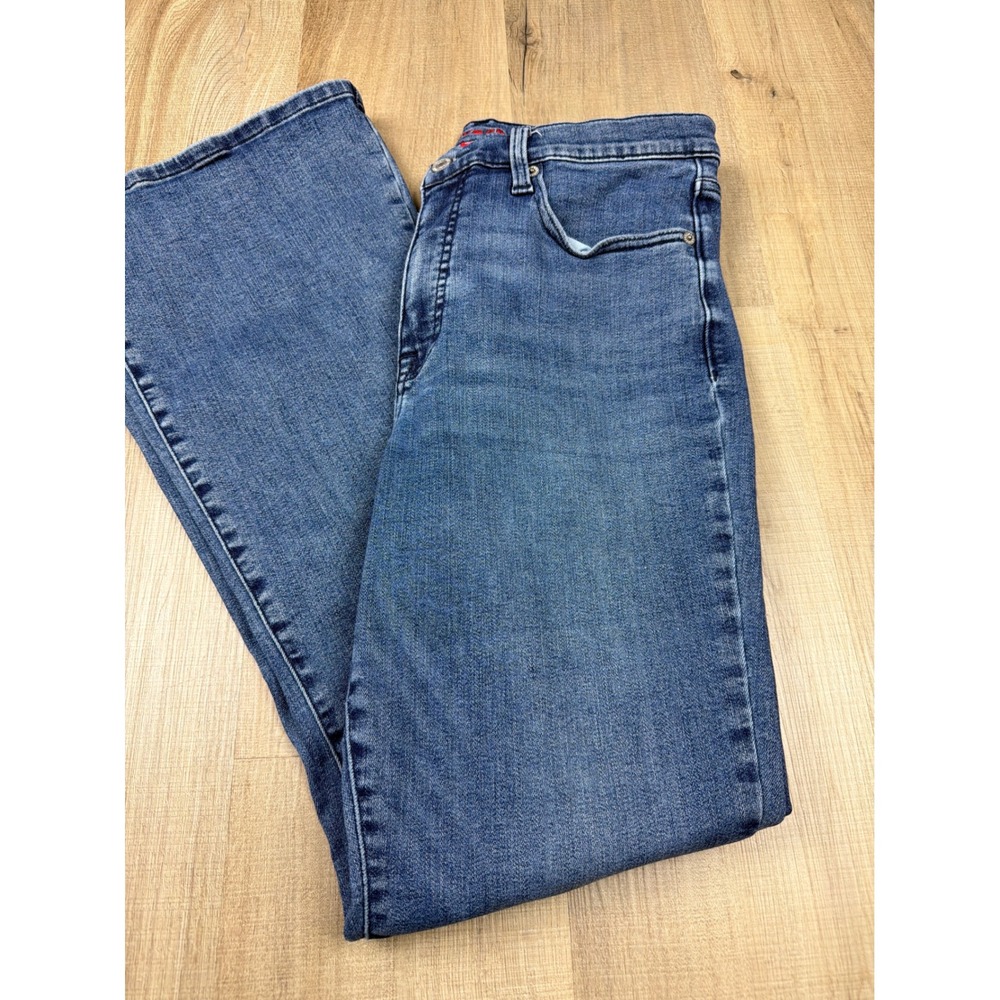 Lucky Brand‎ Stevie High Rise Flare Jeans Medium Wash Denim Blue 12/31 R Womens - Picture 8 of 8